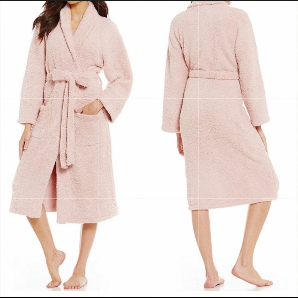 Barefoot Dreams Cozy Chic light pink robe sz 2